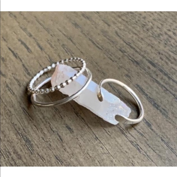 Sterling Silver Rings - Set of 3 - Picture 3 of 3